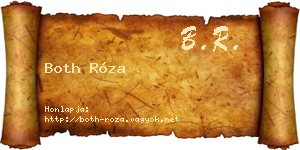 Both Róza névjegykártya